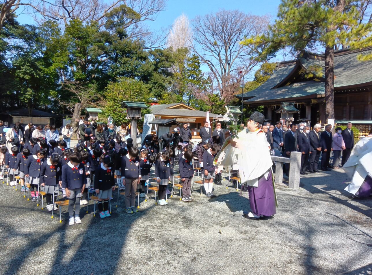 奨学神社のおまつり　ランドセル祓い